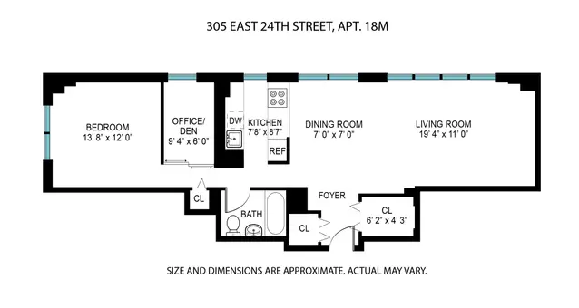 The New York Towers, 305 East 24th Street, #18M