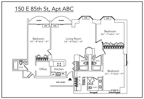 Ventana, 150 East 85th Street, #8ABC