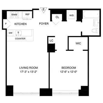 Hawthorn Park, 160 West 62nd Street, #ONE BEDROOM