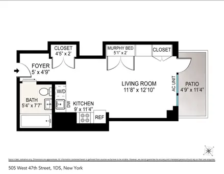 The 505, 505 West 47th Street, #1DS