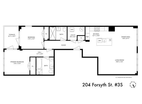 FORSYTH, 204 Forsyth Street, #3S