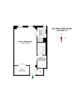 The Parc Vendome, 353 West 56th Street, #2H