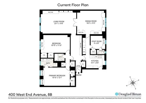 The Wexford, 400 West End Avenue, #8B