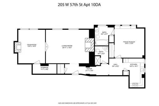 The Osborne, 205 West 57th Street, #10DA