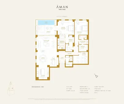 Aman New York Residences, 730 Fifth Avenue, #18B