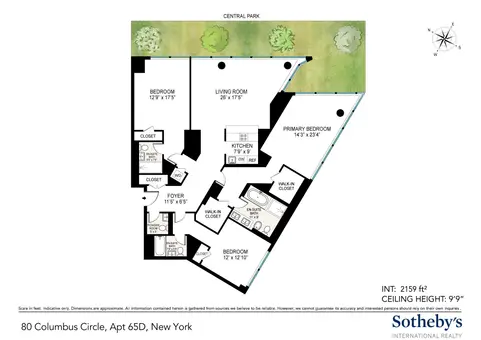 Residences at the Mandarin Oriental, 80 Columbus Circle, #65D