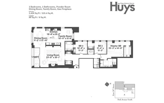 Huys, 404 Park Avenue South, #PH16B