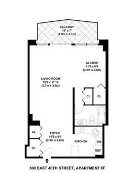 The Churchill, 300 East 40th Street, #6F