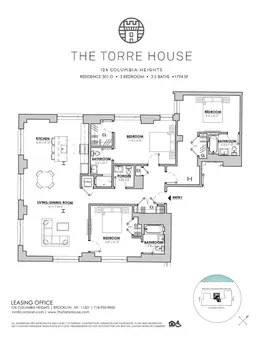 Torre House, 124 Columbia Heights, #301
