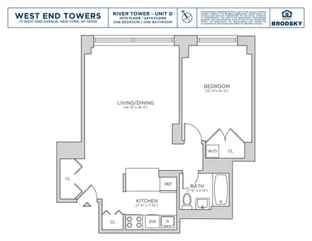 West End Towers, 75 West End Avenue, #R17D