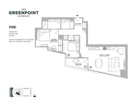 The Greenpoint, 21 India Street, #PHE