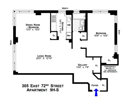 Charing Cross House, 305 East 72nd Street, #9H