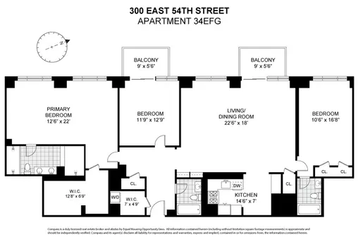 Connaught Tower, 300 East 54th Street, #34EFG