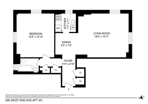 Howard House, 246 West End Avenue, #4G