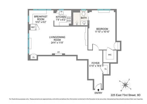 Eastgate, 225 East 73rd Street, #9D