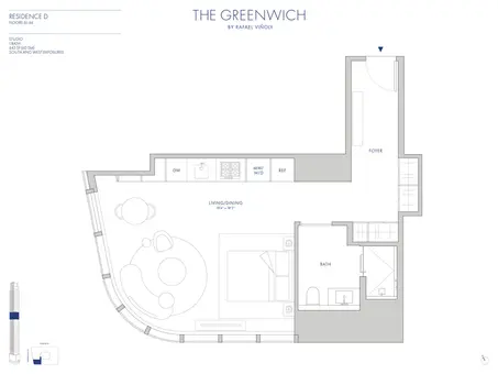 The Greenwich by Rafael Vinoly, 125 Greenwich Street, #62D