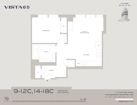 Vista 65, 97-12 65 Road, #15C