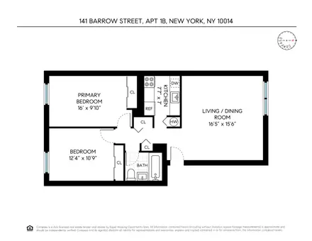 West Village Houses, 137 Barrow Street, #1B