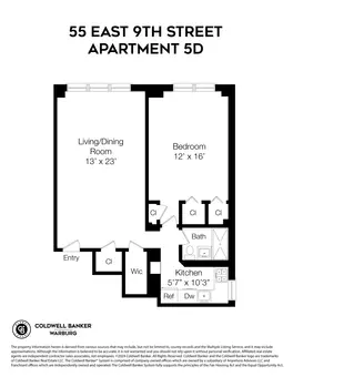 The Jefferson, 55 East 9th Street, #5D