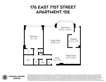 Townsend House, 176 East 71st Street, #15E