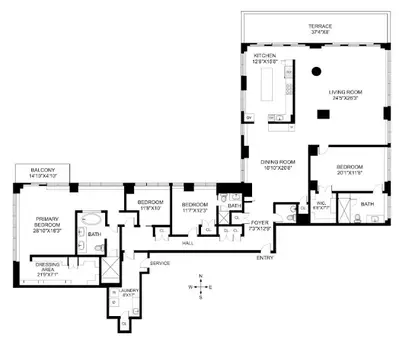 The Oxford, 422 East 72nd Street, #37AD