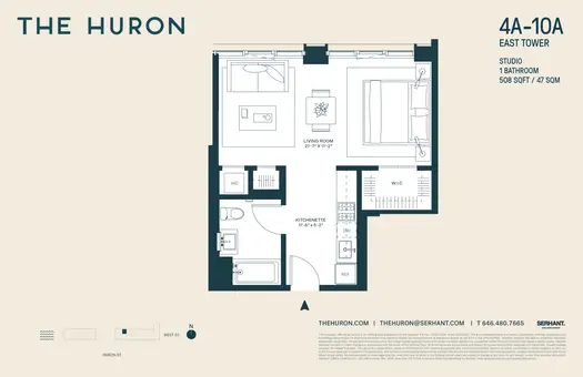 The Huron, 29 Huron Street, #4AE