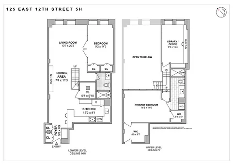 The Zachary, 125 East 12th Street, #5H