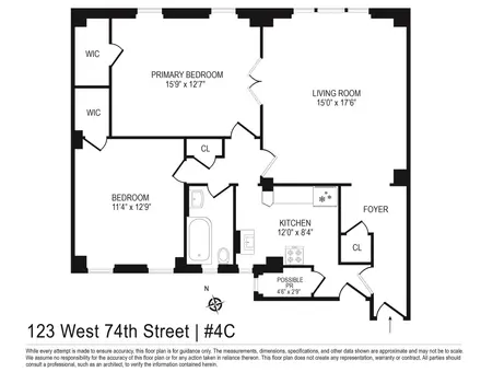 123 West 74th Street, #4C