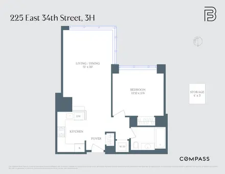 The Charleston, 225 East 34th Street, #3H