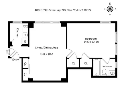 400 East 59th Street, #9G