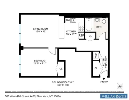 The 505, 505 West 47th Street, #4ES