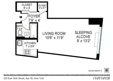 The Murray Hill Crescent, 225 East 36th Street, #1B