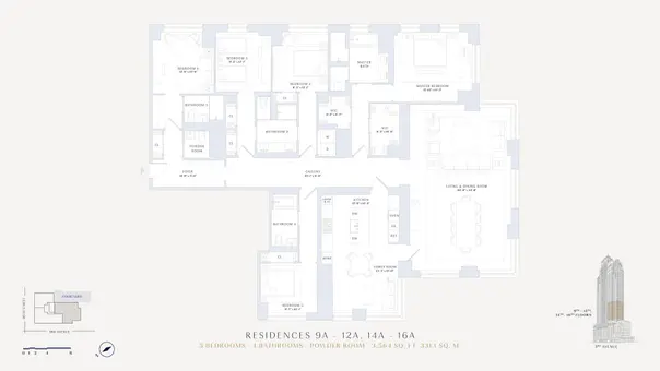 The Kent, 200 East 95th Street, #19A