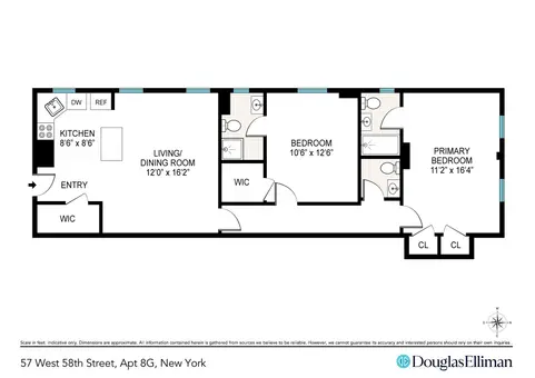 The Coronet, 57 West 58th Street, #8G