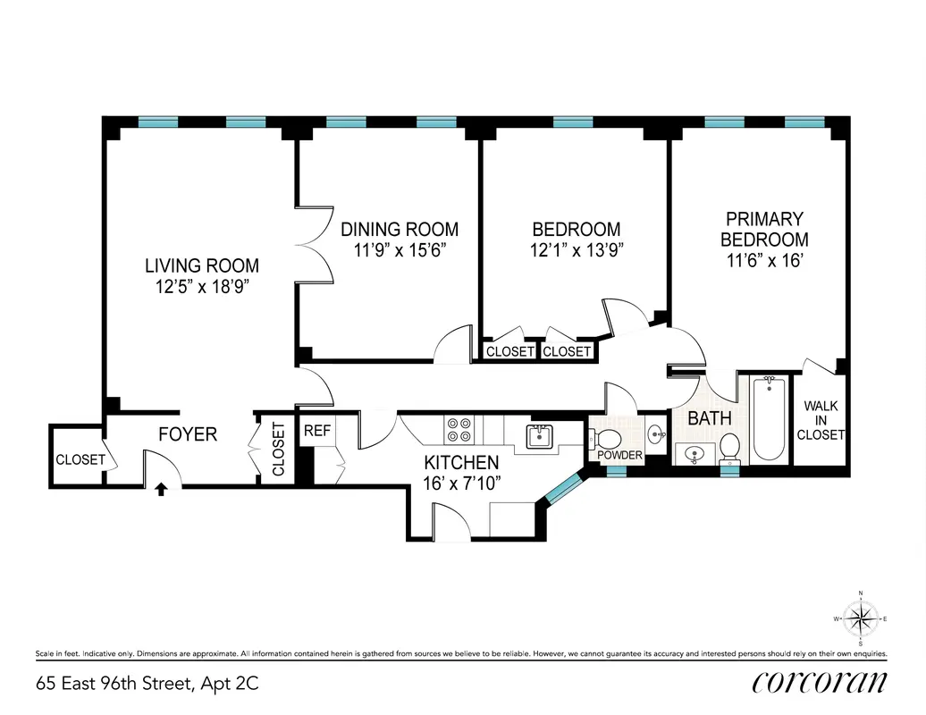 The Gatsby, 65 East 96th Street, Unit 2C - 2 Bed Apt for Rent for ...